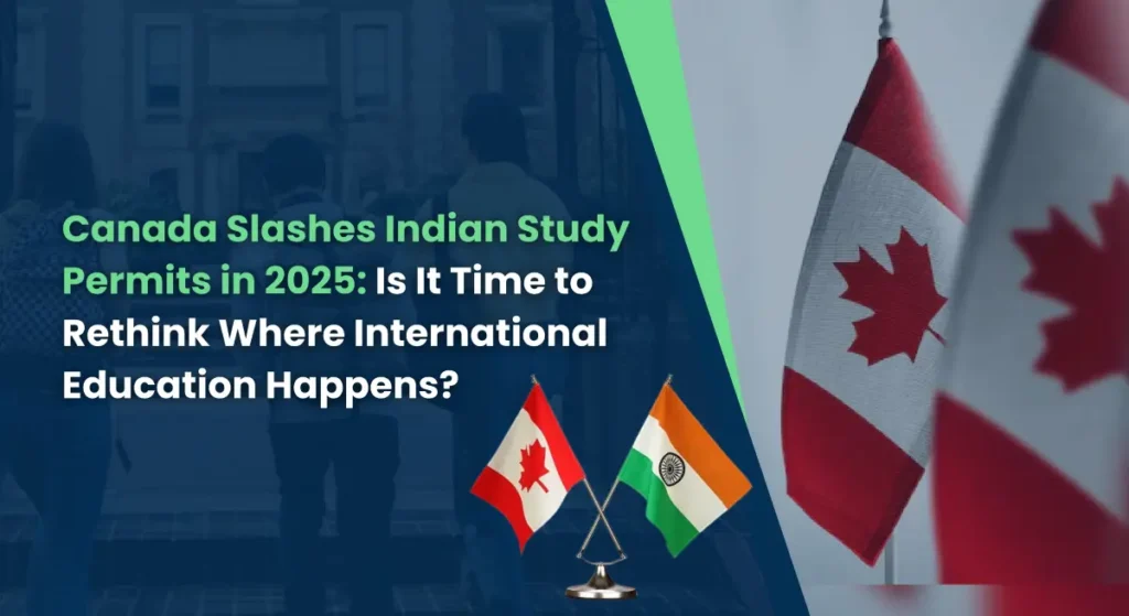 Indian student thinking about studying internationally at home due to Canada study permit drop in 2025
